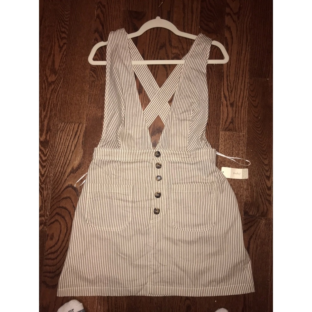 Seersucker Overalls Skirt